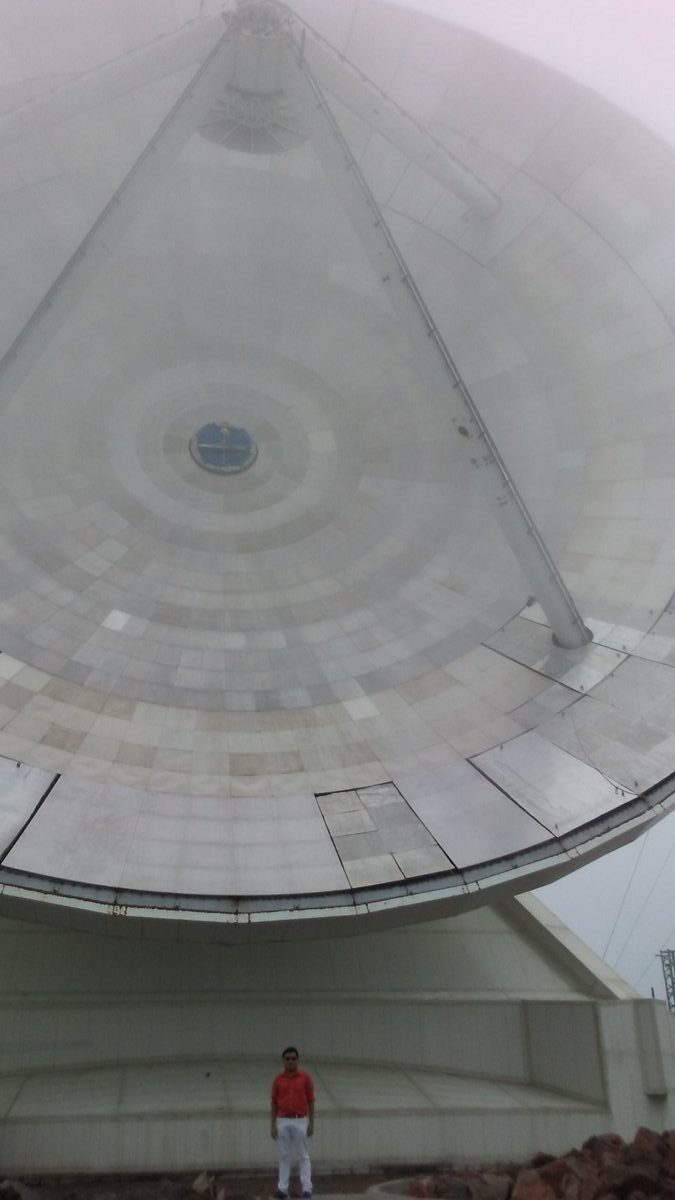 Large concave reflector structure at the Large Millimeter Telescope